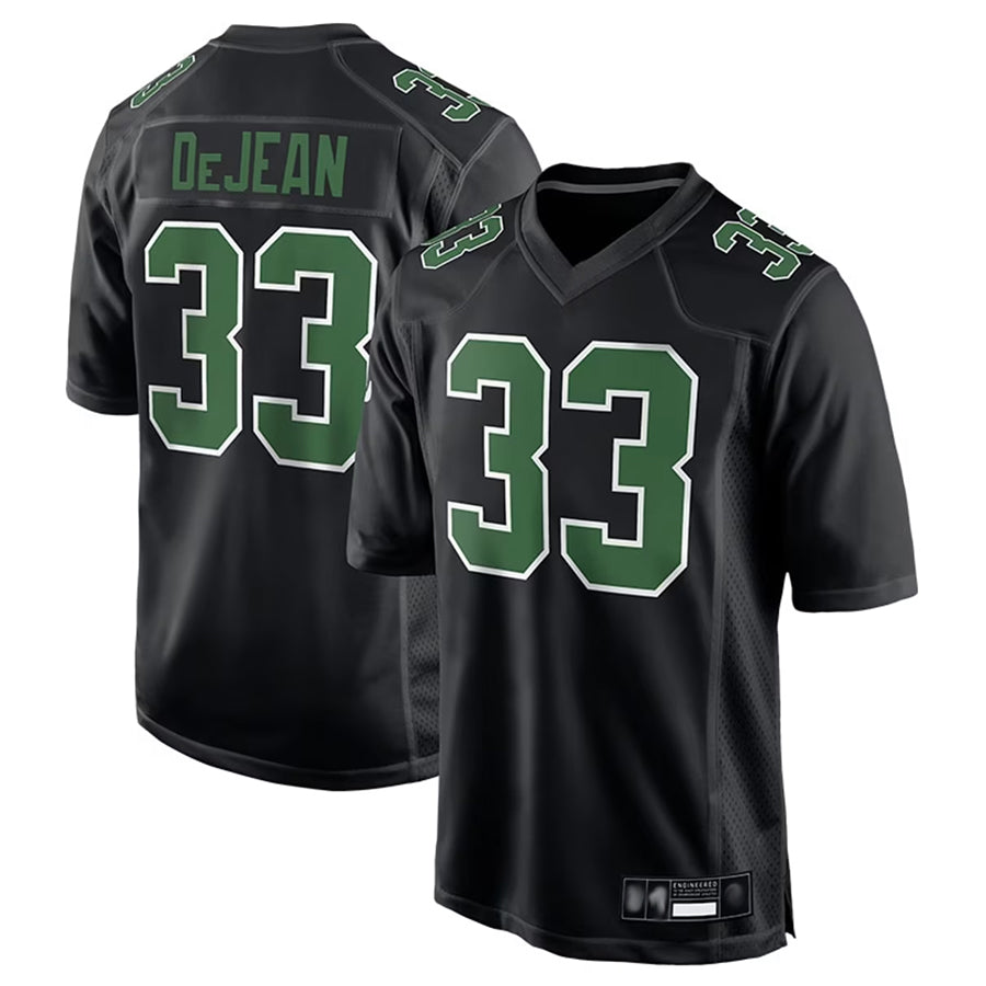 Qdoa P.Eagles #33 Cooper DeJean Player Black Carbon Kelly Stitched Jerseys