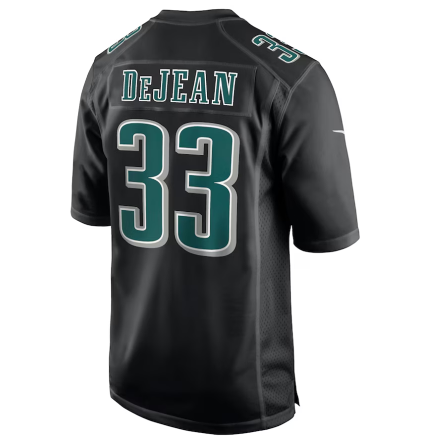 Qdoa P.Eagles #33 Cooper DeJean Player Carbon Black Super Bowl LIX Fashion Game Player Stitched Jersey