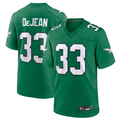 Qdoa P.Eagles #33 Cooper DeJean Player Kelly Green Replica Game Stitched Jerseys