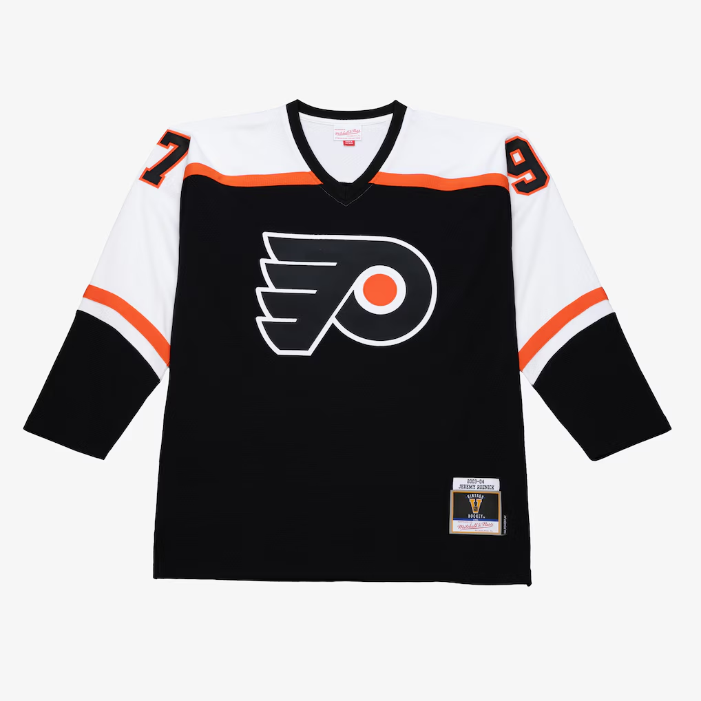 Qdoa P.Flyers Jeremy Roenick Mitchell & Ness Black 2003 Power Play Jerseys