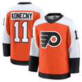 Qdoa P.Flyers #11 Travis Konecny Burnt Orange Home Premium Jerseys