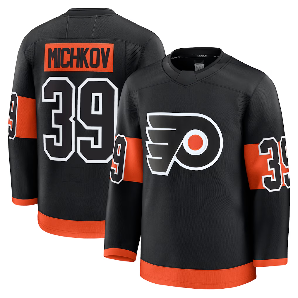 Qdoa P.Flyers #39 Matvei Michkov Black Alternate Premium Jerseys