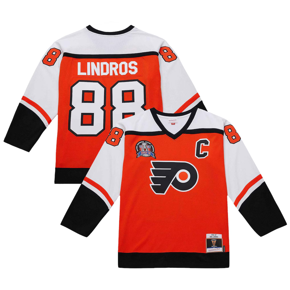 Qdoa P.Flyers #88 Eric Lindros Orange 1996?97 Power Play Jerseys