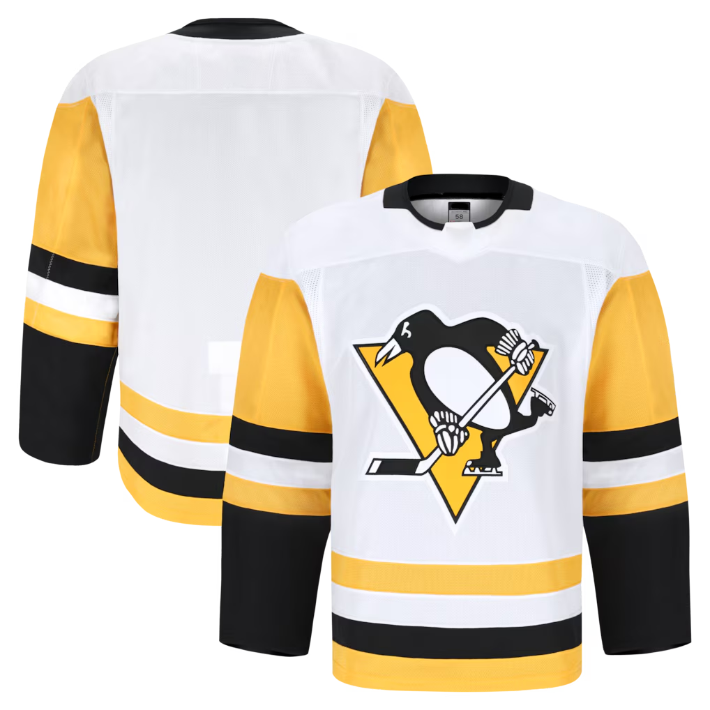 Qdoa P.Penguins White Away Premium Jersey