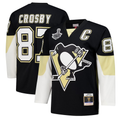 Qdoa P.Penguins #87 Sidney Crosby Black 2008 Power Play Jerseys