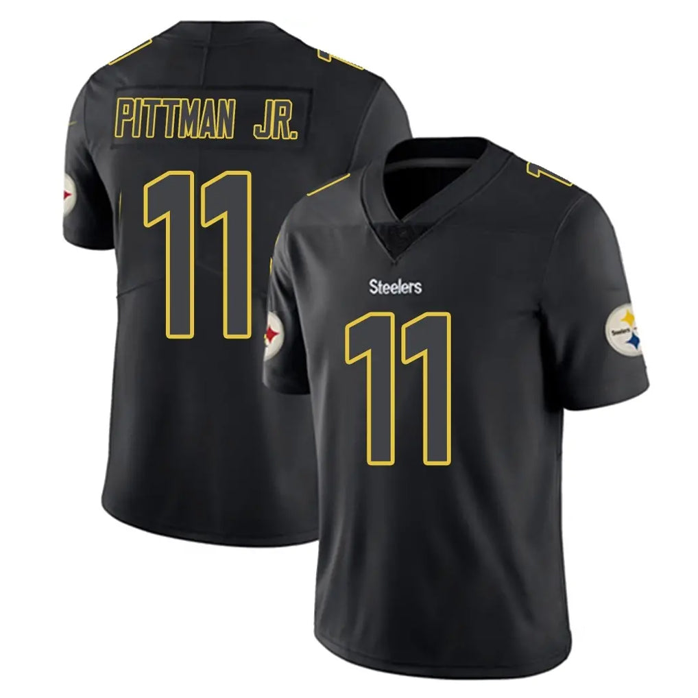 Qdoa P.Steelers #11 Michael Pittman Jr. Player Black Impact Limited Home Game Stitched Jerseys