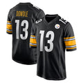 Qdoa P.Steelers #13 Rico Dowdle Player Black Home Game Stitched Jerseys