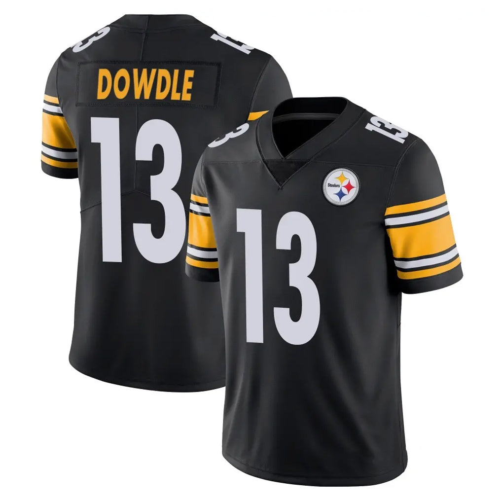 Qdoa P.Steelers #13 Rico Dowdle Player Black Limited Vapor Untouchable Home Game Stitched Jerseys