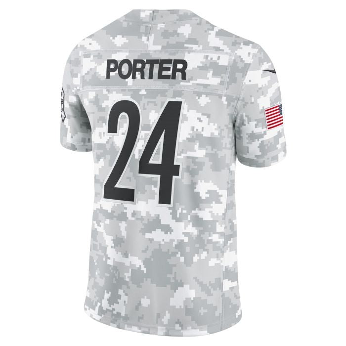 Qdoa P.Steelers #24 Joey Porter Jr. Limited Salute to Service Jerseys