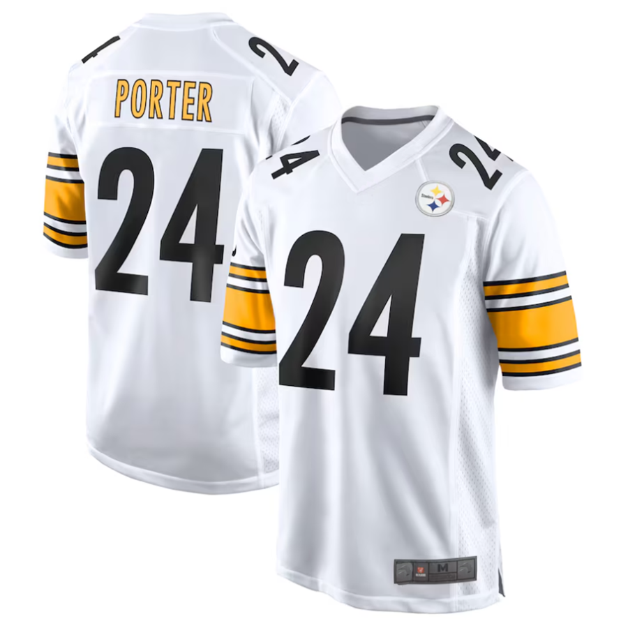 Qdoa P.Steelers #24 Joey Porter Jr. Player White Game Stitched Jerseys