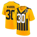 Qdoa P.Steelers #30 Jaylen Warren Player Gold Limited 1933 Throwback Home Game Stitched Jerseys