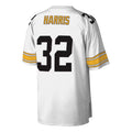 Qdoa P.Steelers #32 Franco Harris Mitchell & Ness White Legacy Replica Stitched Jerseys