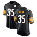 Qdoa P.Steelers #35 Jamel Dean Player Black Home Game Stitched Jerseys