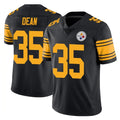 Qdoa P.Steelers #35 Jamel Dean Player Black Limited Color Rush Home Game Stitched Jerseys