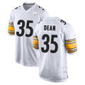 Qdoa P.Steelers #35 Jamel Dean Player White Home Game Stitched Jerseys