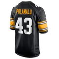 Qdoa P.Steelers #43 Troy Polamalu Black Retired Player American Stitched Jerseys