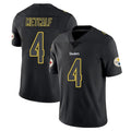 Qdoa P.Steelers #4 DK Metcalf Player Black Impact Limited Home Game Stitched Jerseys