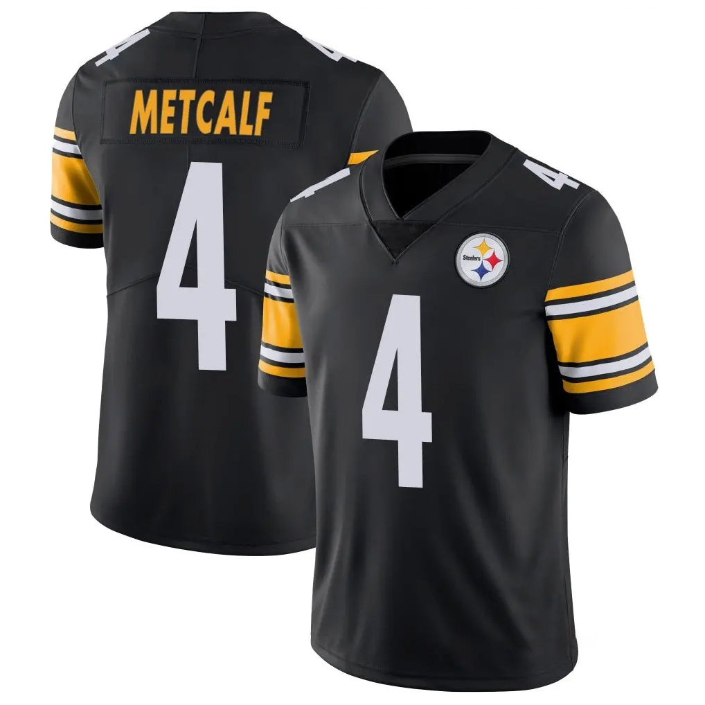 Qdoa P.Steelers #4 DK Metcalf Player Black Limited Vapor Untouchable Home Game Stitched Jerseys