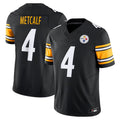 Qdoa P.Steelers #4 DK Metcalf Player Black Team Vapor F.U.S.E. Limited Stitched Jerseys