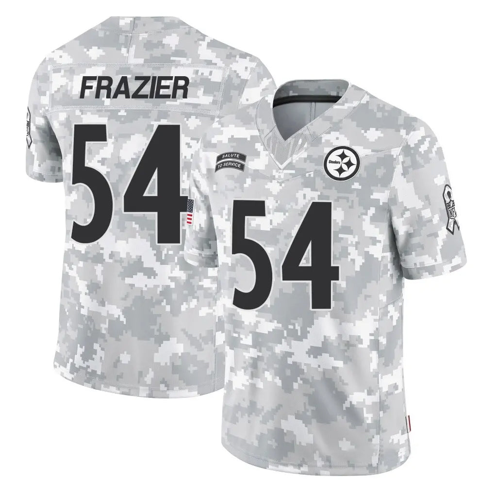 Qdoa P.Steelers #54 Zach Frazier Player Arctic Camo Limited Salute To Service Home Game Stitched Jerseys