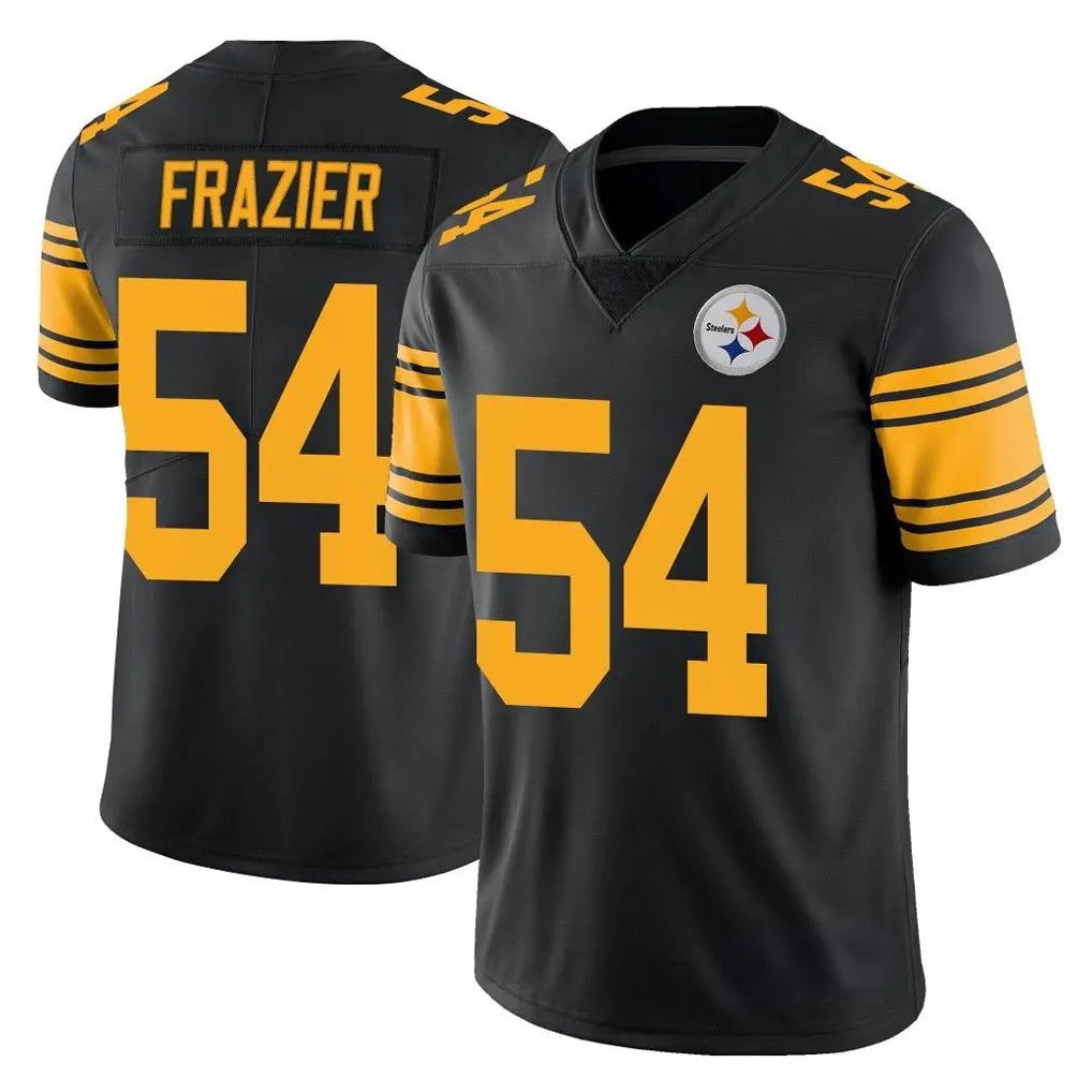 Qdoa P.Steelers #54 Zach Frazier Player Black Limited Color Rush Home Game Stitched Jerseys
