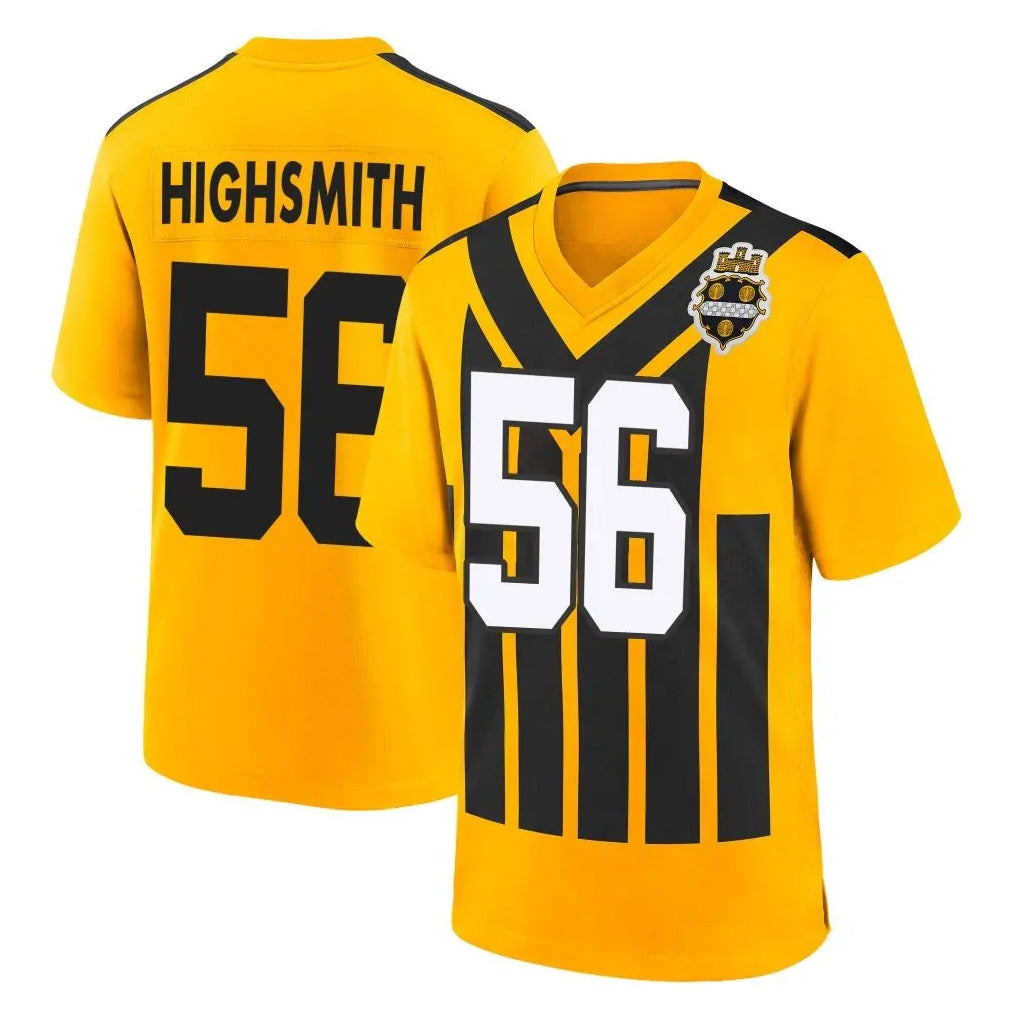 Qdoa P.Steelers #56 Alex Highsmith Player Gold Limited 1933 Throwback Home Game Stitched Jerseys