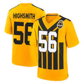 Qdoa P.Steelers #56 Alex Highsmith Player Gold Limited 1933 Throwback Home Game Stitched Jerseys