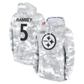 Qdoa P.Steelers #5 Jalen Ramsey Player Arctic Camo Limited Salute to Service Pullover Hoodies Game Stitched Jerseys