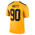 Qdoa P.Steelers #90 T.J. Watt Player Gold Alternate 1933 Throwback Legend Performance Top Stitched Jerseys