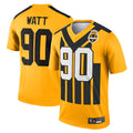 Qdoa P.Steelers #90 T.J. Watt Player Gold Alternate 1933 Throwback Legend Performance Top1 Stitched Jerseys