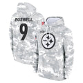 Qdoa P.Steelers #9 Chris Boswell Player Arctic Camo Limited Salute to Service Pullover Hoodies Game Stitched Jerseys