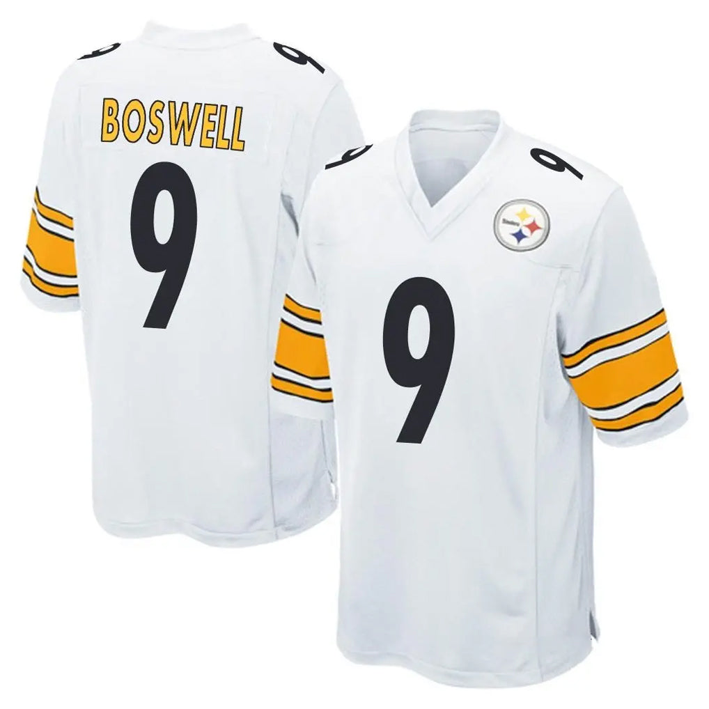 Qdoa P.Steelers #9 Chris Boswell Player White Home Game Stitched Jerseys