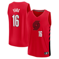 Qdoa PT.Blazers #16 Yang Hansen Fanatics Red Fast Break Replica Jerseys - Statement Edition