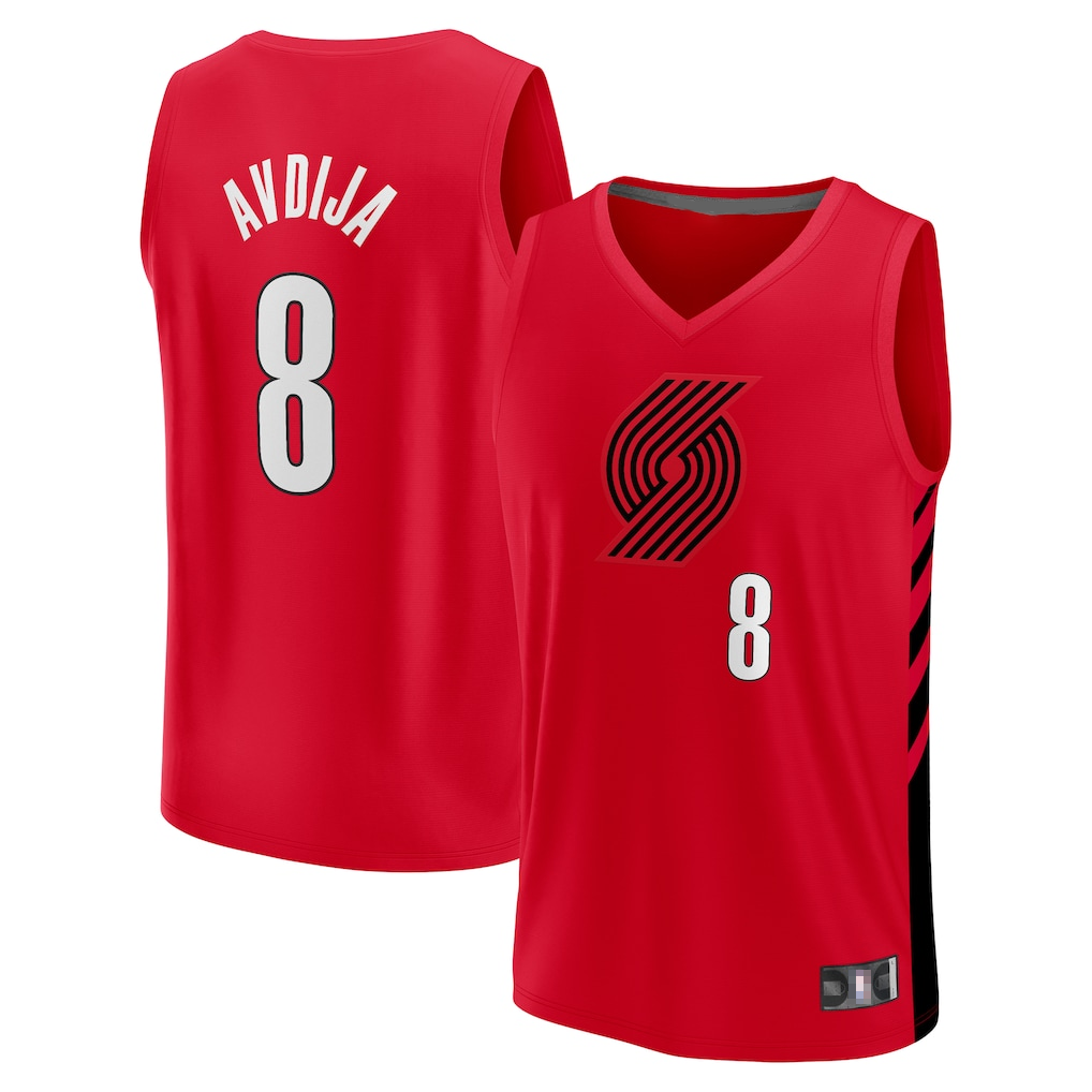 Qdoa PT.Blazers #8 Deni Avdija Fanatics Red Fast Break Player Jerseys - Statement Edition