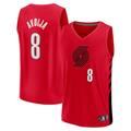 Qdoa PT.Blazers #8 Deni Avdija Fanatics Red Fast Break Player Jerseys - Statement Edition