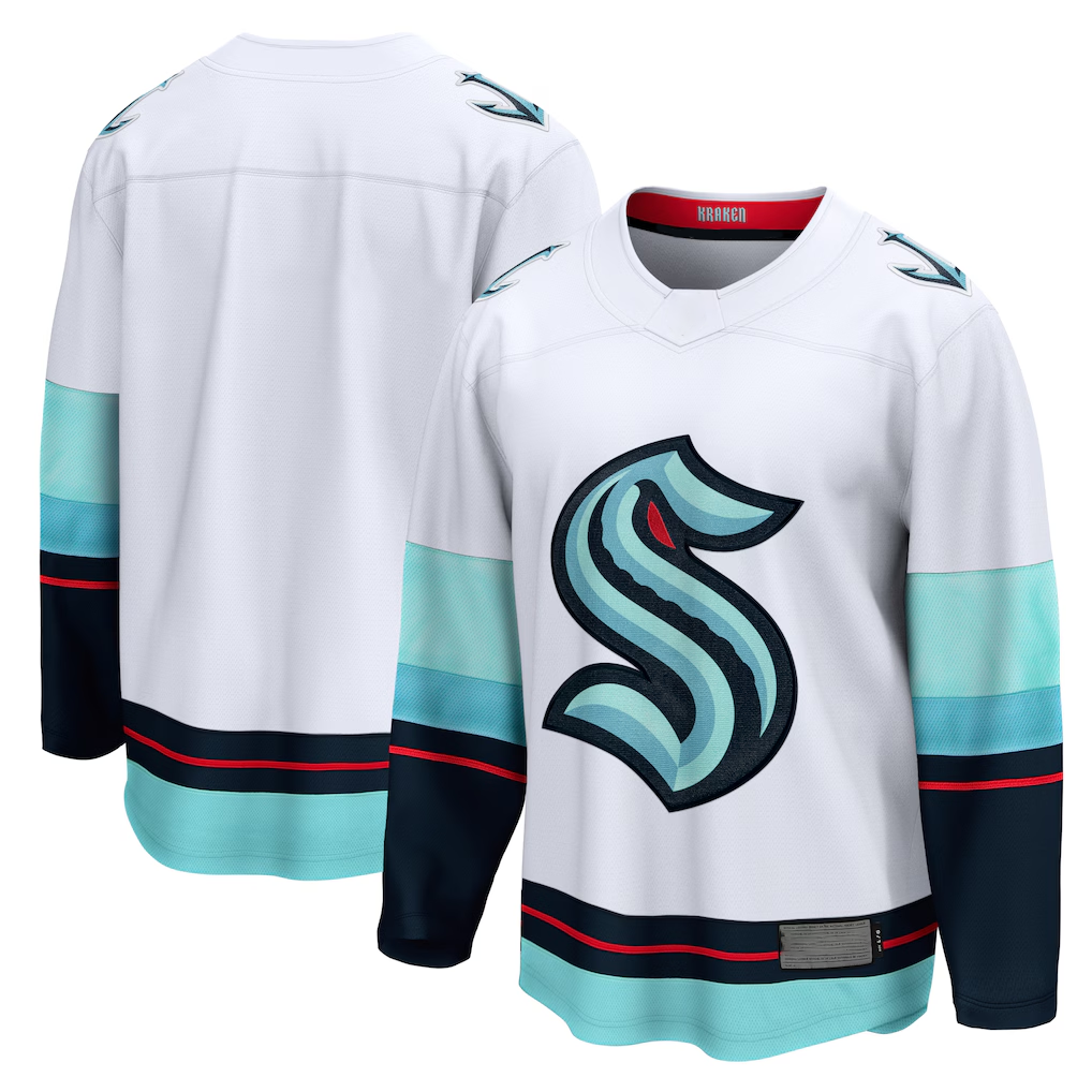 Qdoa S.Kraken White Away Breakaway Jerseys