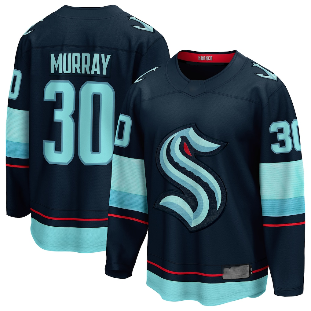 Qdoa S.Kraken #30 Matt Murray Deep Sea Blue Home Breakaway Jerseys