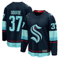 Qdoa S.Kraken #37 Yanni Gourde Deep Sea Blue Home Breakaway Player Jerseys