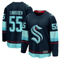 Qdoa S.Kraken #55 Ryan Lindgren Deep Sea Blue Home Breakaway Jerseys