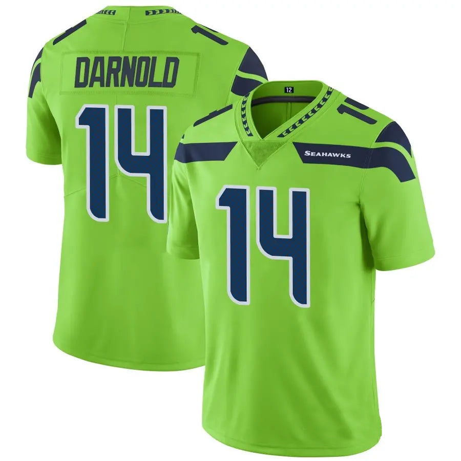 Qdoa S.Seahawks #14 Sam Darnold Player Green Vapor Limited Football Jerseys