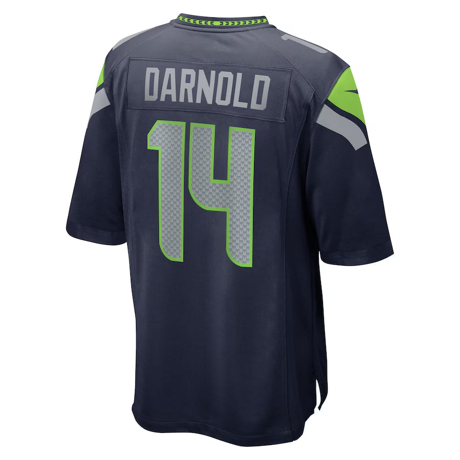 Qdoa S.Seahawks #14 Sam Darnold Player Navy Home Game Football Jerseys