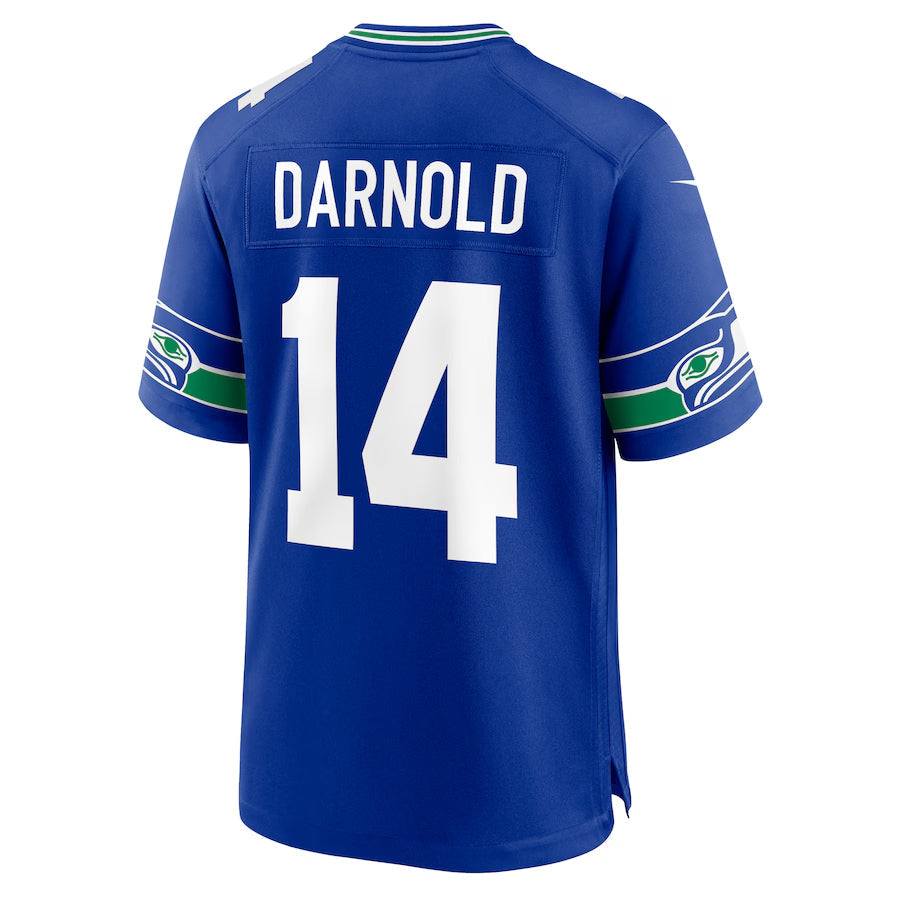 Qdoa S.Seahawks #14 Sam Darnold Player Royal Alternate Game Football Jerseys