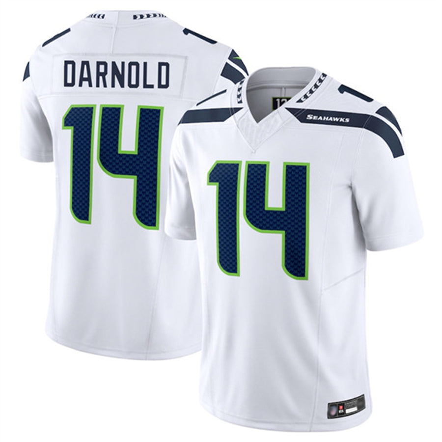Qdoa S.Seahawks #14 Sam Darnold Player White Vapor F.U.S.E. Limited Football Jerseys