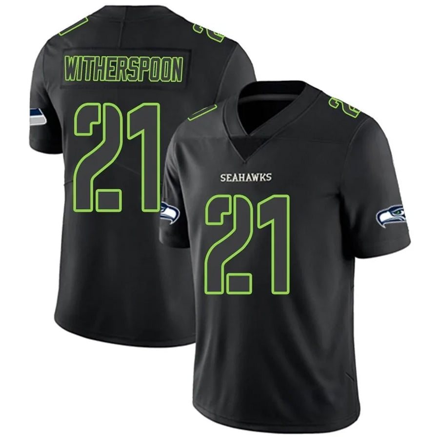 Qdoa S.Seahawks #21 Devon Witherspoon Player Black Impact Limited Stitched Jerseys