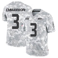 Qdoa S.Seahawks #3 Nick Emmanwori Player Arctic Camo Salute to Service Limited Football Jerseys