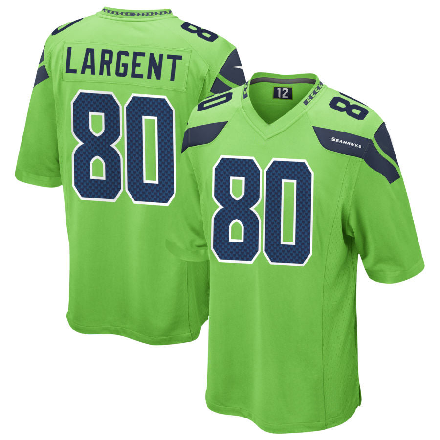 Qdoa S.Seahawks #80 Steve Largent Player Green Game Stitched Jerseys