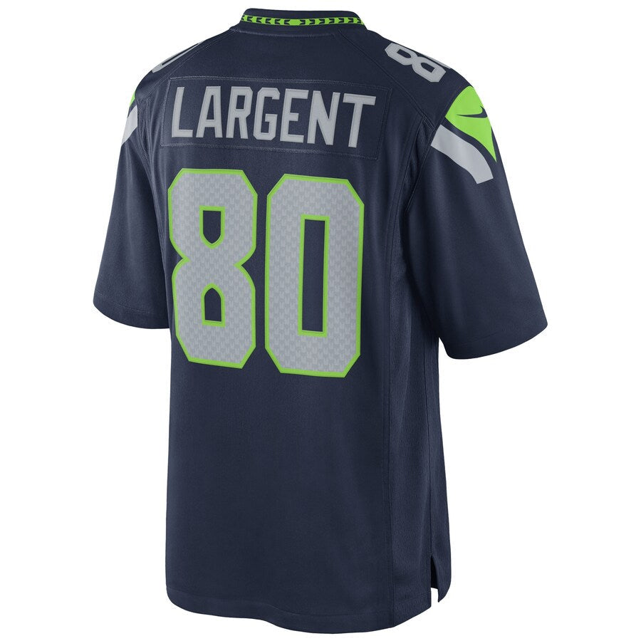 Qdoa S.Seahawks #80 Steve Largent Player Navy Home Game Stitched Jerseys