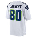 Qdoa S.Seahawks #80 Steve Largent Player White Home Game Stitched Jerseys