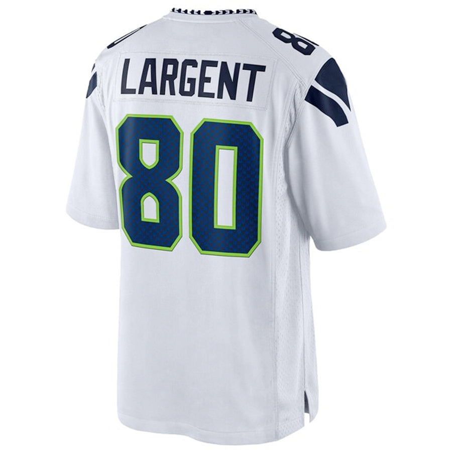Qdoa S.Seahawks #80 Steve Largent Player White Home Game Stitched Jerseys