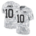 Qdoa SF.49ers #10 Mac Jones Player Arctic Camo Limited Salute To Service Home Game Stitched Jerseys